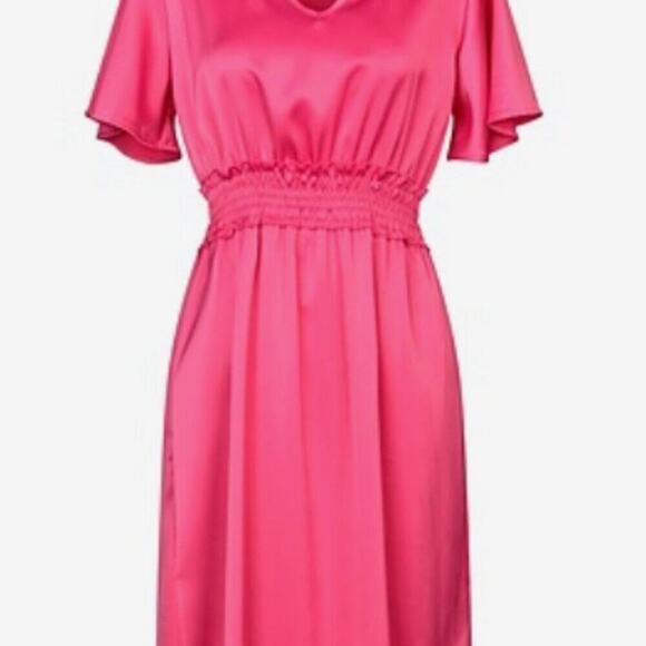 Elegant Pink Midi Dress - Picture 9 of 10